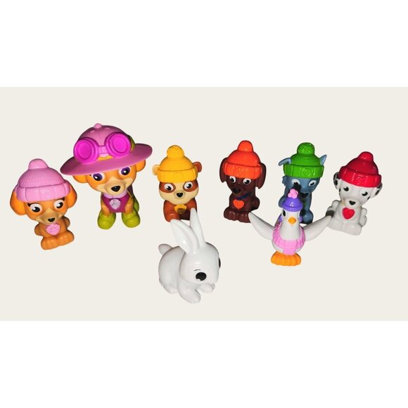 Paw Patrol Mini Figure Set 9 Pieces Includes Skye Everest Rubble & More For Kids - Picture 1 of 7